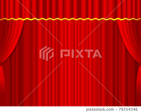Stage curtain curtain illustration Stage curtain curtain illustration 79354346