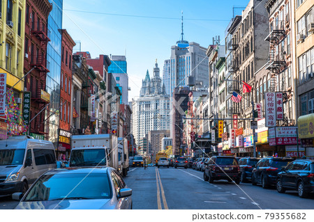 《New York》 Manhattan Chinatown cityscape 《New York》 Manhattan Chinatown cityscape 79355682