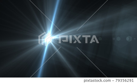 Light flare ray beam graphic background loop VJ material 79356291