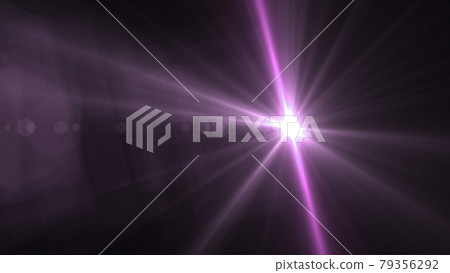 Light flare ray beam graphic background loop VJ material 79356292