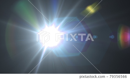 Flare light ray beam graphic background material 79356566