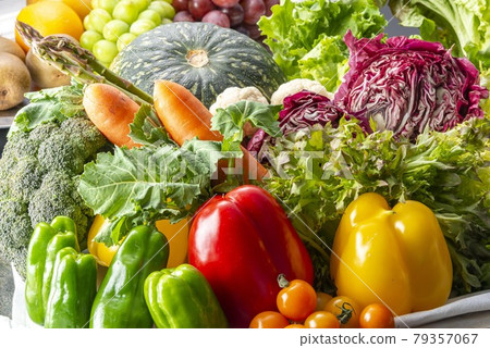 A collection of fresh and delicious vegetables A collection of fresh and delicious vegetables 79357067