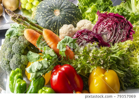 A collection of fresh and delicious vegetables A collection of fresh and delicious vegetables 79357069