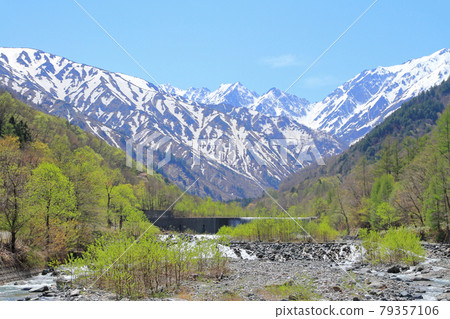 Northern Alps in May Maybe after the Tateyama mountain range murder 79357106