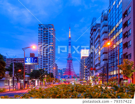 東京夜景七月 79357422