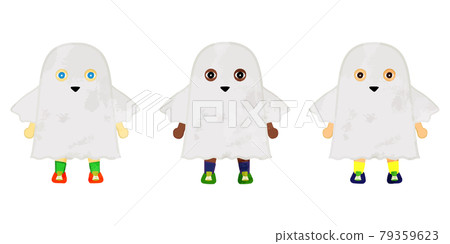 Halloween boy ghost costume set 79359623