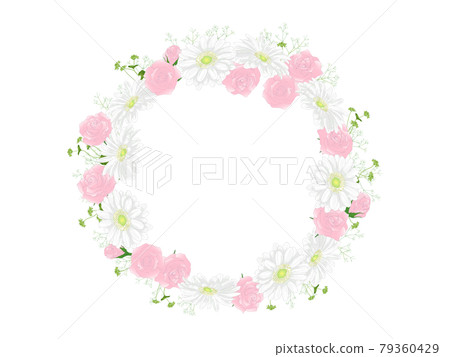 粉紅玫瑰和白色非洲菊 frame_circle 粉紅玫瑰和白色非洲菊 frame_circle 79360429