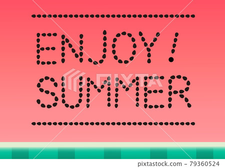 Watermelon seed character (ENJOY! SUMMER) 79360524