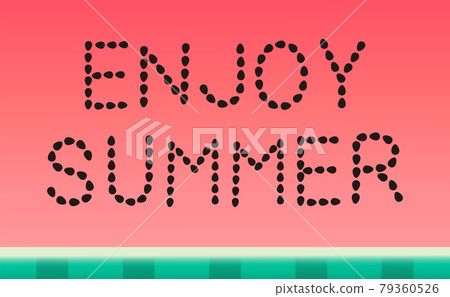 Watermelon seed character (ENJOY SUMMER) 79360526