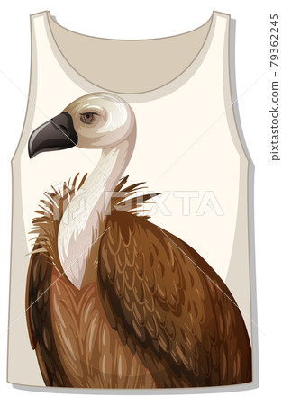 Front of tank top with vulture template 79362245
