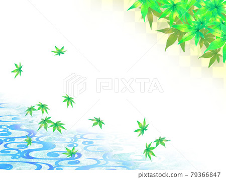 夏季秋葉和水面 夏季秋葉和水面 79366847