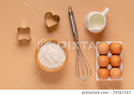 Cooking / baking ingredients, food / cooking background concept. Cooking / baking ingredients, food / cooking background concept. 79367167