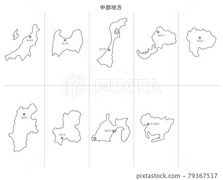 空白地圖-日本-中部縣集-進入縣城 空白地圖-日本-中部縣集-進入縣城 79367517