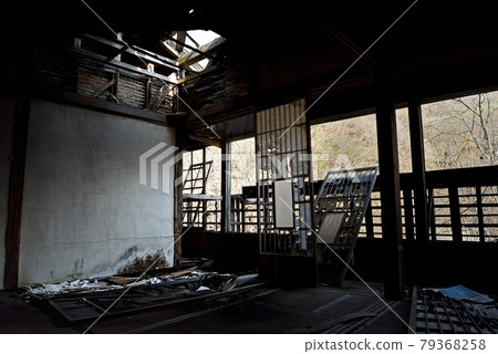 Remains of company housing left in an abandoned mine village Remains of company housing left in an abandoned mine village 79368258