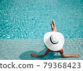 Summer vibes tourist vacation mood concept. Top 79368423