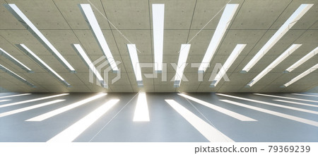 鮮豔細緻的全景景觀圖:水泥幾何建築(3D CG 渲染數位插圖) 鮮豔細緻的全景景觀圖:水泥幾何建築(3D CG 渲染數位插圖) 79369239