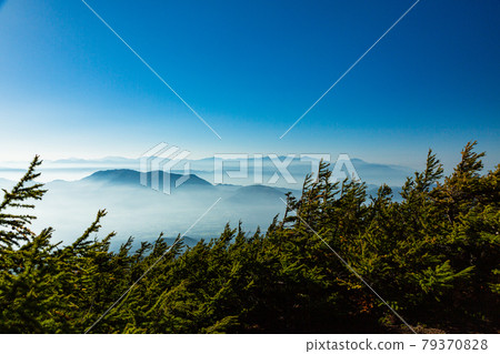 Yamanashi: A sea of clouds seen from the 5th station of the Fuji Subaru Line 79370828
