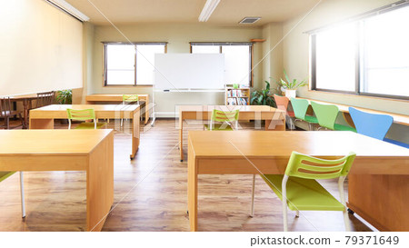 Room with whiteboard Meeting room Seminar room image 79371649