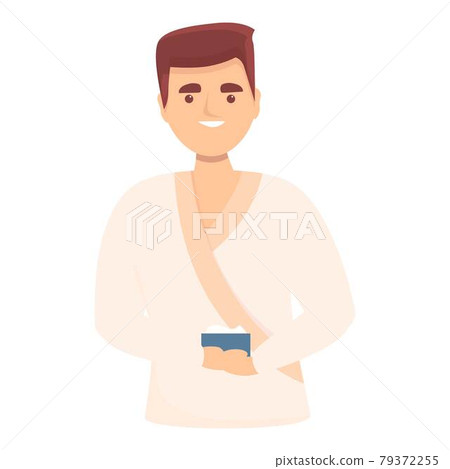 Boy face treatment icon cartoon vector. Skin acne man Boy face treatment icon cartoon vector. Skin acne man 79372255