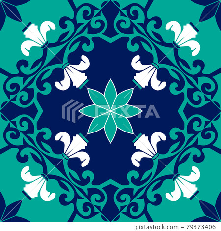 Talavera pattern. Moroccan tile mosaic. Talavera pattern. Moroccan tile mosaic. 79373406