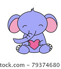 快樂的大象，一顆心 1 79374680