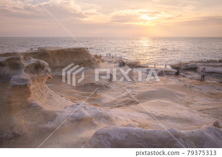 Wakayama Prefecture Senjojiki Sunset 79375313