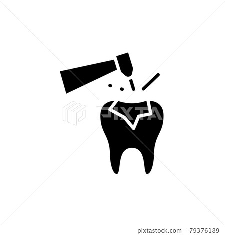 aries treatment line icon. Isolated vector element. 79376189