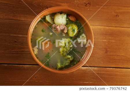 italian farm-style soup with broccoli italian farm-style soup with broccoli 79376742