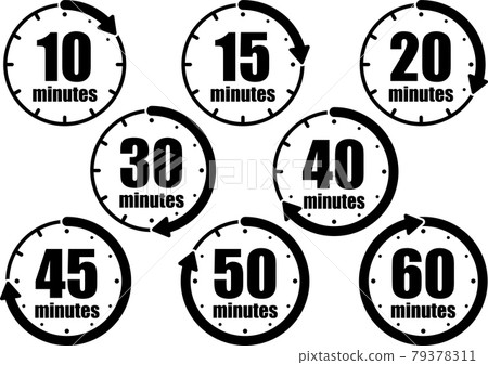 Timer illustration material 79378311