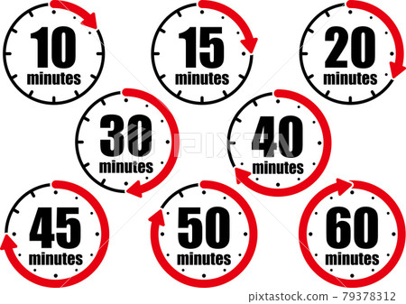 Timer illustration material 79378312