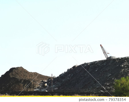 Slag dump, metallurgical slag, ash and slag waste. Waste disposal and slag-containing metallurgical wastes, residues of ferrous metallurgy Slag dump, metallurgical slag, ash and slag waste. Waste disposal and slag-containing metallurgical wastes, residues of ferrous metallurgy 79378354