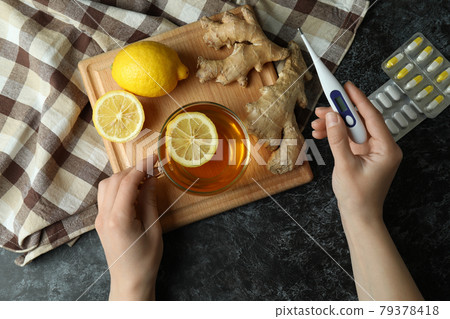Female hands and alternative medicines, top view Female hands and alternative medicines, top view 79378418