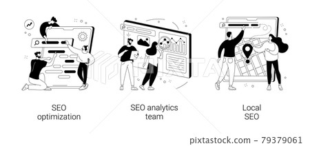 Website optimization abstract concept vector illustrations. Website optimization abstract concept vector illustrations. 79379061