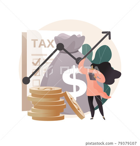 Taxable income abstract concept vector... - Stock Illustration ...
