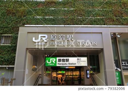 Tokyo Shibuya-ku Harajuku Station West Exit Tokyo Shibuya-ku Harajuku Station West Exit 79382006