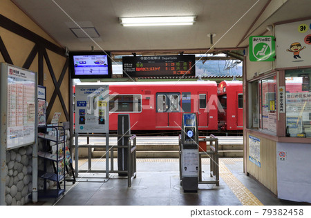 Bantan Line Teramae Station ticket gate Bantan Line Teramae Station ticket gate 79382458