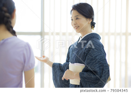 60多歲和服夏季薄衣服單衣女 79384345
