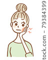 A young woman who hurts 79384399