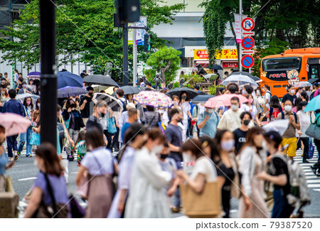 Tokyo cityscape of Japan July ... Mutant infection explosion ... Tokyo 593 people and threat figures again. The appearance of foreigners ... = 6th, Shibuya Tokyo cityscape of Japan July ... Mutant infection explosion ... Tokyo 593 people and threat figures again. The appearance of foreigners ... = 6th, Shibuya 79387520
