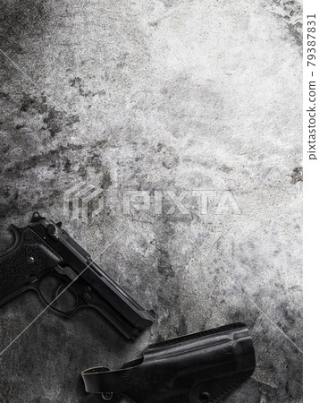 Image material of a pistol 79387831
