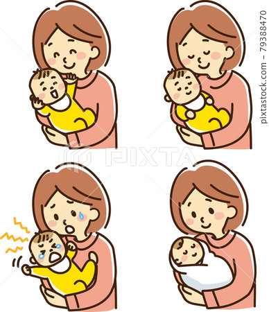 Mom set to hold a baby Mom set to hold a baby 79388470