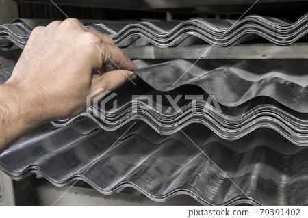 Corrugated sheets of metal 79391402