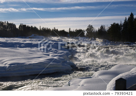 Ice waterfall 79393421