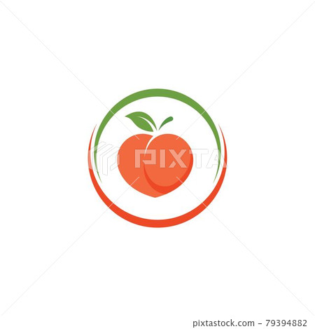 peach fruit icon vector illustrtion design 79394882