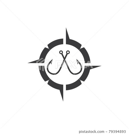 fishing hook logo icon vector illustration fishing hook logo icon vector illustration 79394893
