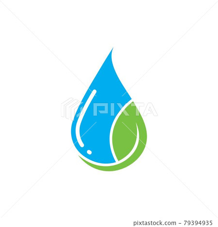 water drop leaf concept  Logo Template vector illustration 79394935