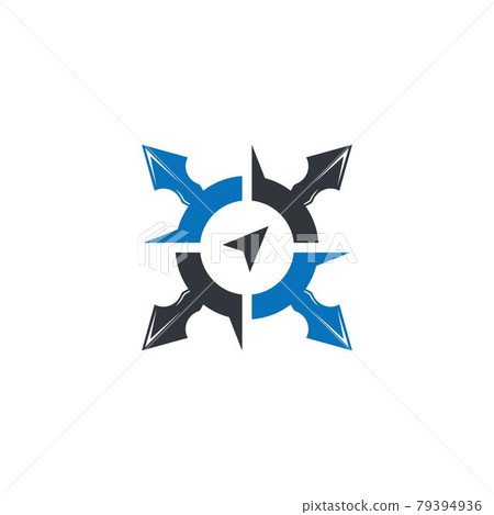 compass logo vector tempate ilustration 79394936