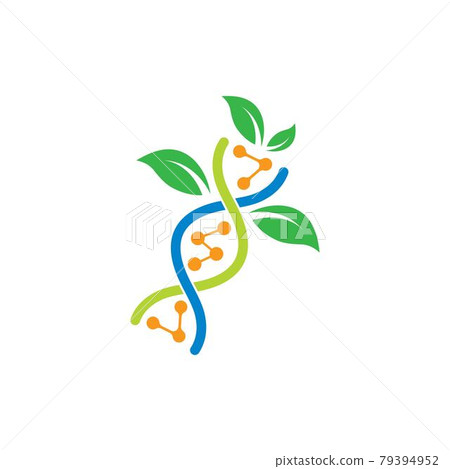 Dna genetic logo icon illustration 79394952