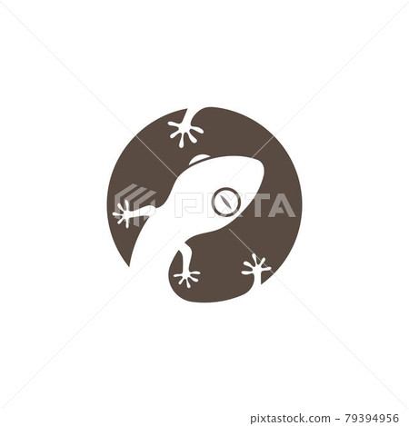 Gecko logo vector icon illustration Gecko logo vector icon illustration 79394956