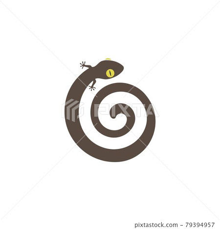 Gecko logo vector icon illustration Gecko logo vector icon illustration 79394957